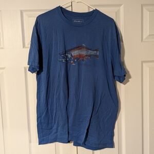 Eddie Bauer Blue Fish Graphic Tee